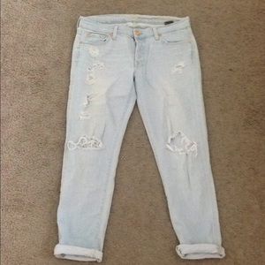 7 for all Mankind distressed boyfriend jeans